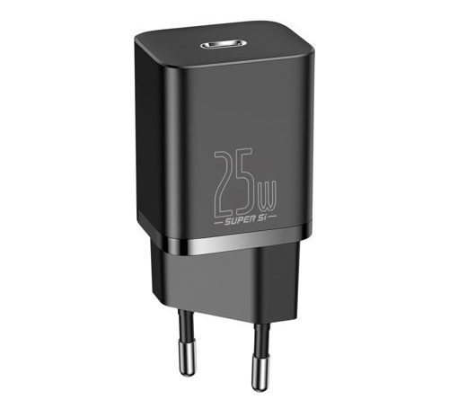 eng pm Baseus Super Si 1C fast wall charger USB Type C 25W Power Delivery Quick Charge black CCSP020101 81909 1