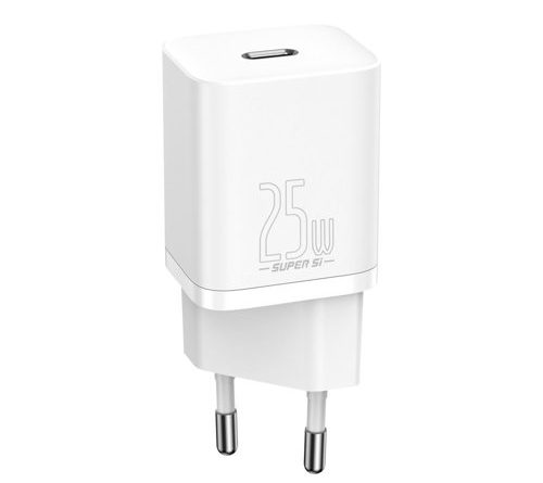 eng pm Baseus Super Si 1C fast wall charger USB Type C 25W Power Delivery Quick Charge white CCSP020102 81910 1