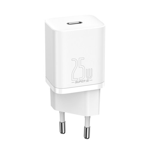 eng pm Baseus Super Si 1C fast wall charger USB Type C 25W Power Delivery Quick Charge white CCSP020102 81910 1